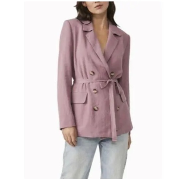 Free People Olivia Blazer in Dried Currant - Picture 1 of 5